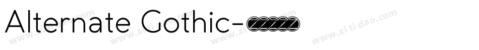 Alternate Gothic字体转换